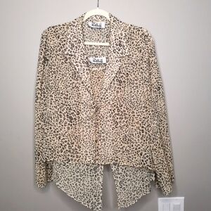 Ribkoff Trends Leopard Print Shirt and Camisole‎ Set
